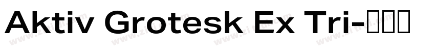 Aktiv Grotesk Ex Tri字体转换